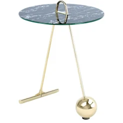 Wohnen Design Tischchen in Schwarz & Gold - Chiceria