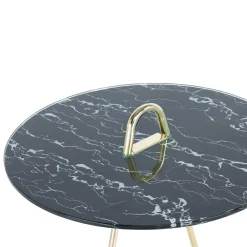 Wohnen Design Tischchen in Schwarz & Gold - Chiceria