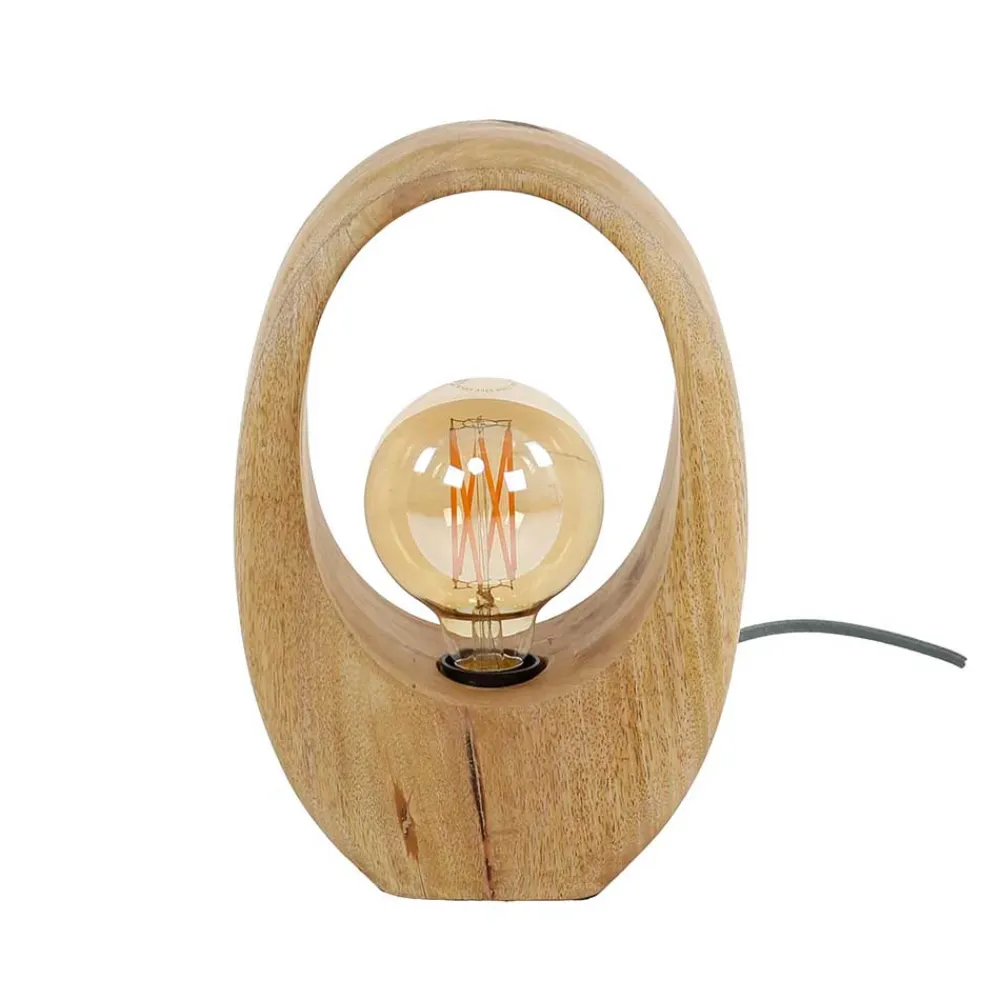 Wohnen Design Tischleuchte aus Mangobaum - Vakanza