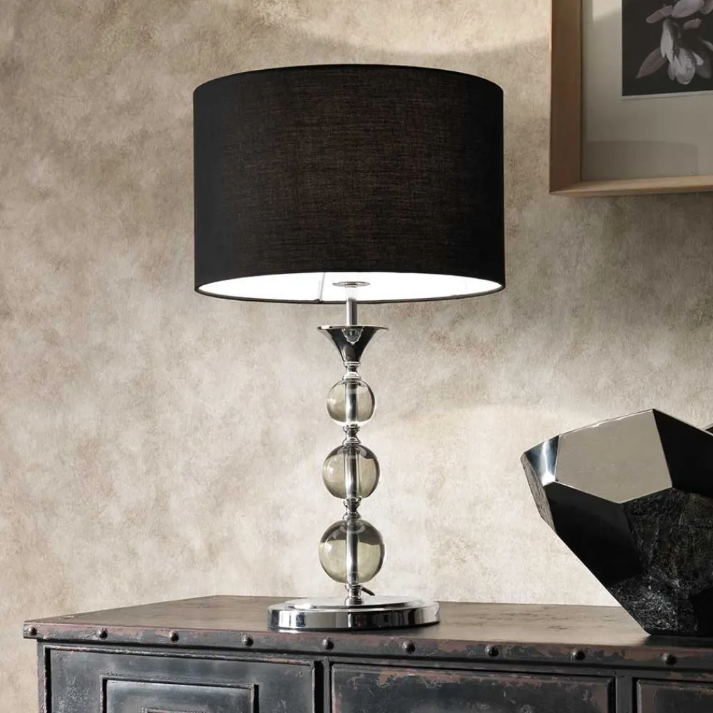 Wohnen Design Tischleuchte Culvanella aus Glas und Metall
