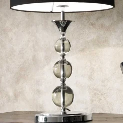 Wohnen Design Tischleuchte Culvanella aus Glas und Metall