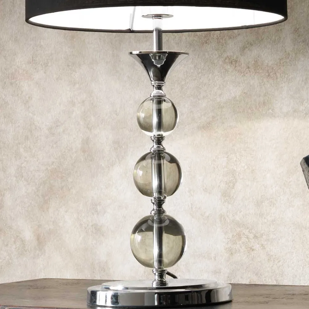 Wohnen Design Tischleuchte Culvanella aus Glas und Metall