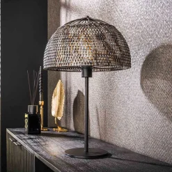 Wohnen Lampen & Leuchten*Design Tischleuchte in Schwarzbraun - Cajonara