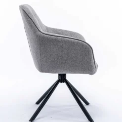 Wohnen Design Tischsessel drehbar in Grau - Fiorenca (2er Set)