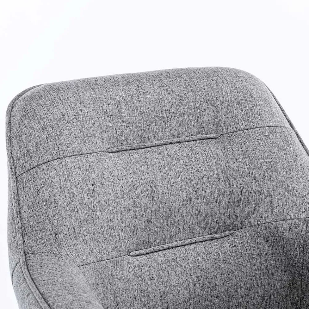 Wohnen Design Tischsessel drehbar in Grau - Fiorenca (2er Set)