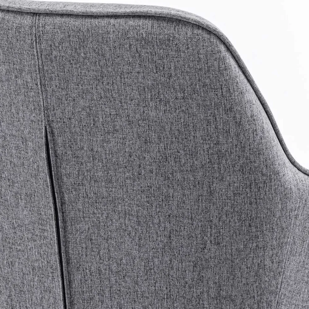 Wohnen Design Tischsessel drehbar in Grau - Fiorenca (2er Set)