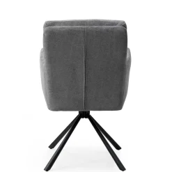 Wohnen Küchenstühle|Esszimmerstühle*Design Tischsessel in Grau - drehbar - Portland S (2er Set)