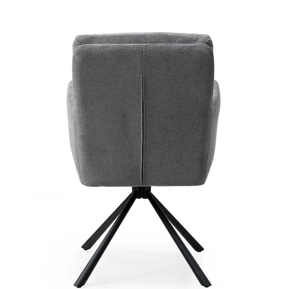 Wohnen Küchenstühle|Esszimmerstühle*Design Tischsessel in Grau - drehbar - Portland S (2er Set)