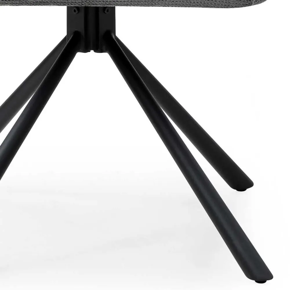 Wohnen Küchenstühle|Esszimmerstühle*Design Tischsessel in Grau - drehbar - Portland S (2er Set)