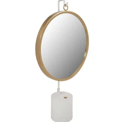 Wohnen Spiegel|Flurspiegel*Design Tischspiegel in Weiß mit Gold - Tihano