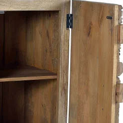 Wohnen Sideboards & Kommoden|Orientalische Möbel*Design Türen-Kommode aus Mangoholz rustikal - Lacid