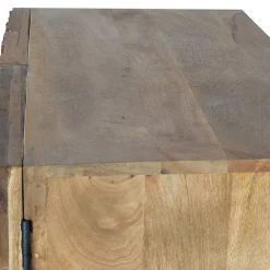 Wohnen Sideboards & Kommoden|Orientalische Möbel*Design Türen-Kommode aus Mangoholz rustikal - Lacid