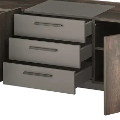 Wohnen Design TV Anbauwand Möbelset - Mundo (vierteilig)