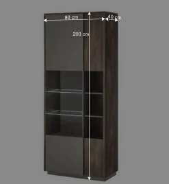 Wohnen Design TV Anbauwand Möbelset - Mundo (vierteilig)