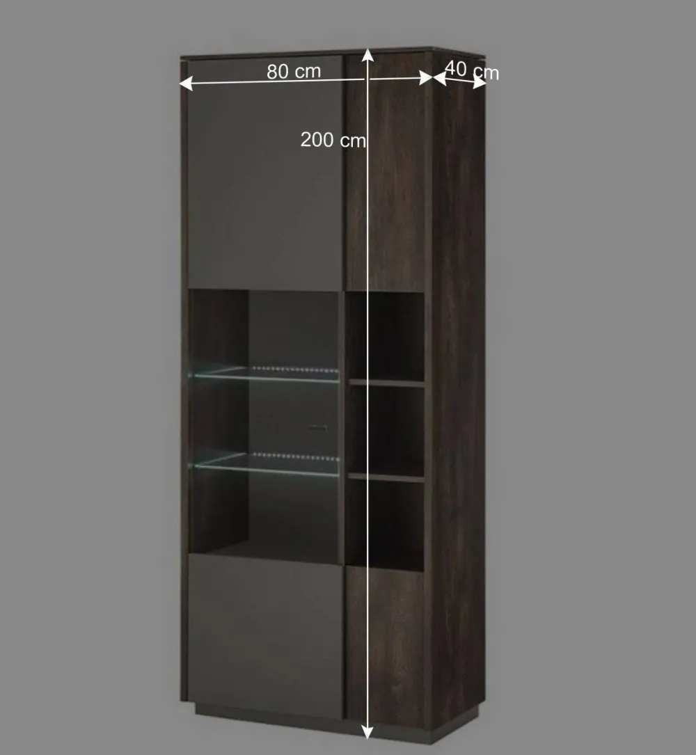 Wohnen Design TV Anbauwand Möbelset - Mundo (vierteilig)