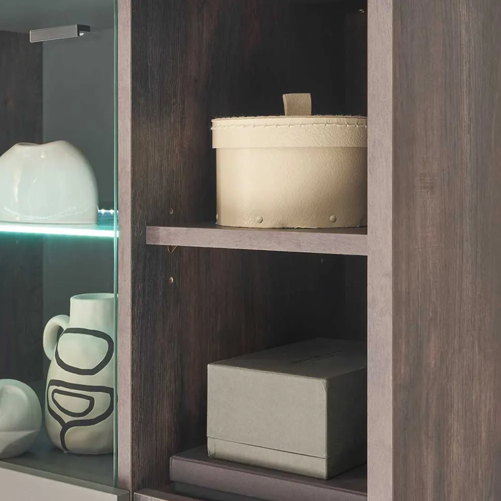 Wohnen Design TV Anbauwand Möbelset - Mundo (vierteilig)