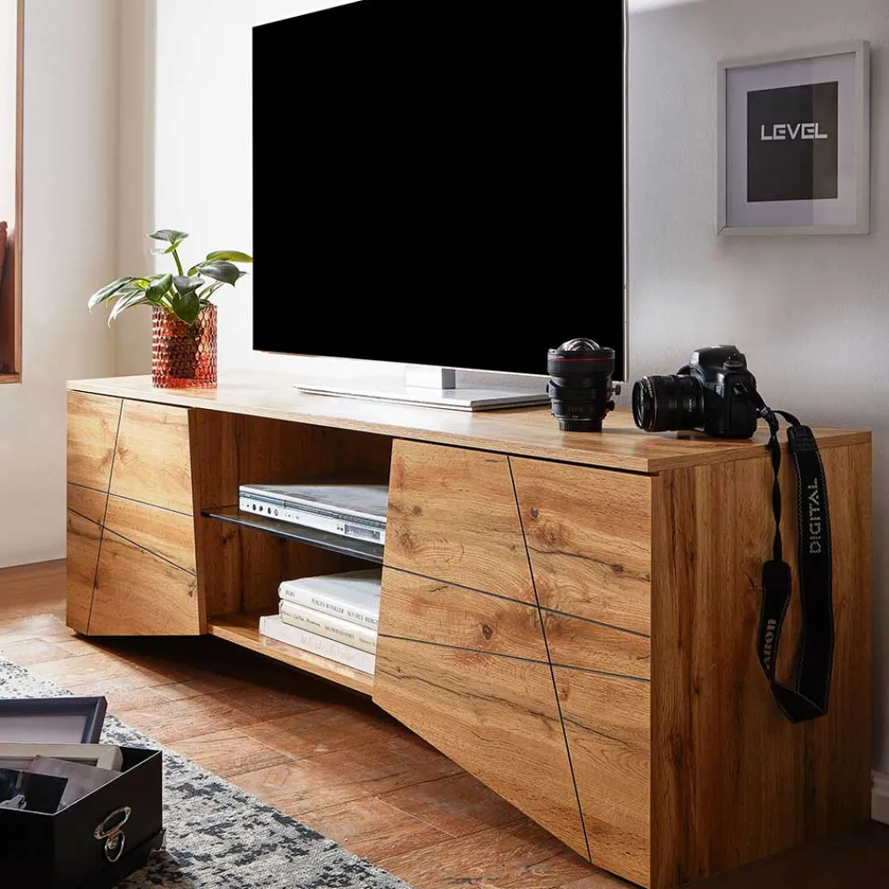 Wohnen Sideboards & Kommoden|Tv & Hifi-Möbel*Design TV Board in Eiche Optik - Senba