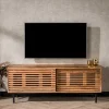 Wohnen Design TV Board mit Lamellen Schiebetüren - Janana