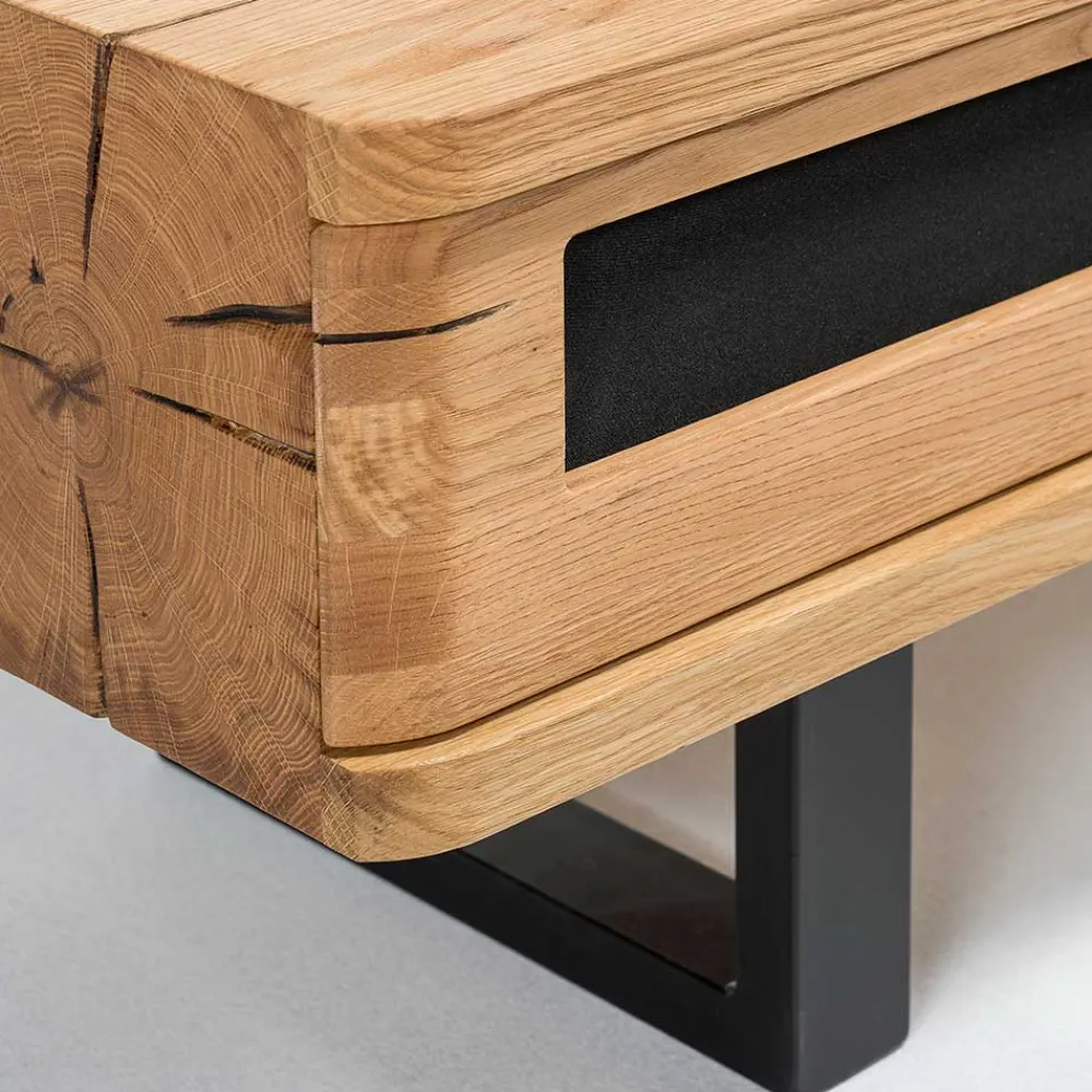 Wohnen Design TV Lowboard aus Eiche gebürstet & geölt - Ventida