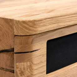 Wohnen Design TV Lowboard aus Eiche gebürstet & geölt - Ventida