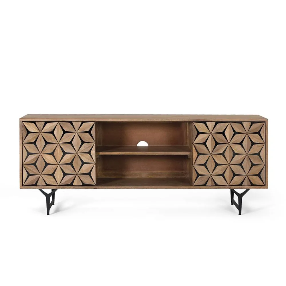 Wohnen Sideboards & Kommoden|Tv & Hifi-Möbel*Design TV Lowboard mit toller Frontgestaltung - Omany