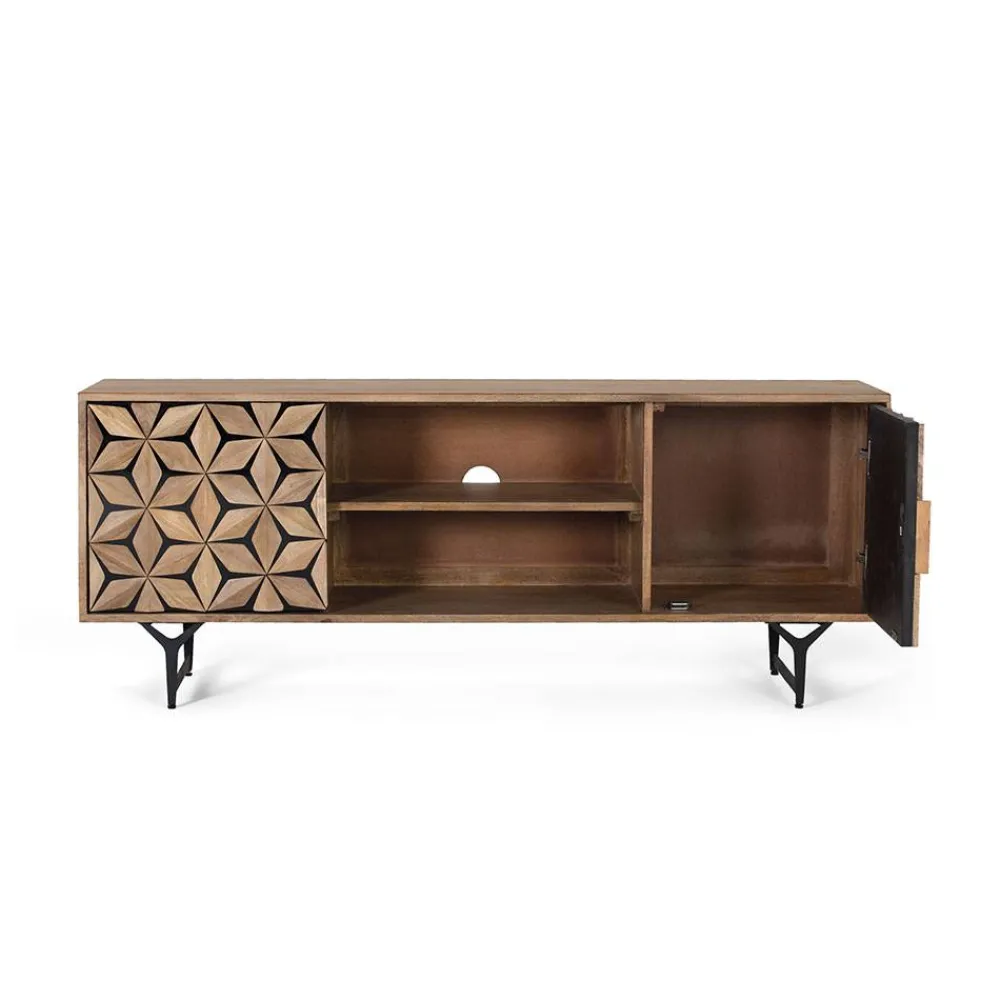 Wohnen Sideboards & Kommoden|Tv & Hifi-Möbel*Design TV Lowboard mit toller Frontgestaltung - Omany