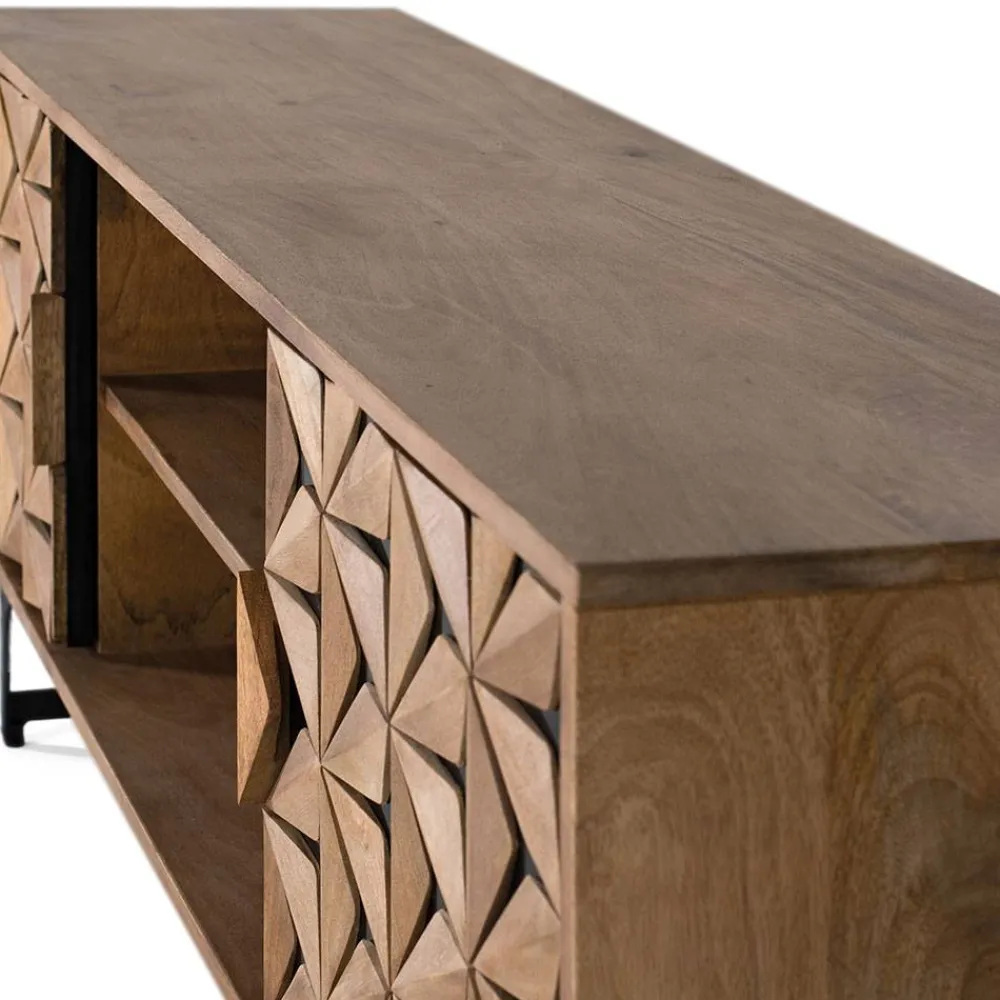 Wohnen Sideboards & Kommoden|Tv & Hifi-Möbel*Design TV Lowboard mit toller Frontgestaltung - Omany