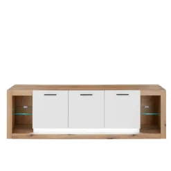 Wohnen Design TV-Lowboard mit vier offenen Fächern - Adejano