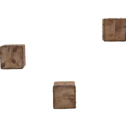 Wohnen Design Wandablagen Set aus Tanne Natur - Indyron (dreiteilig)