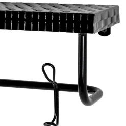 Wohnen Garderoben|Garderoben*Design Wandgarderobe aus Metall in Schwarz - National