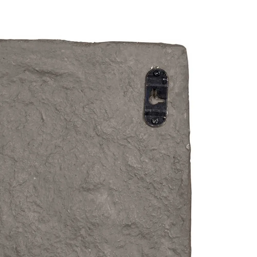 Wohnen Design Wandregal in Grau aus Pappmaschee - Dattilo