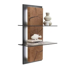 Wohnen Design Wandregal mit Beleuchtung - Drinidad