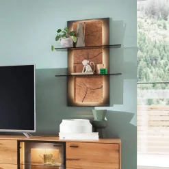 Wohnen Design Wandregal mit Beleuchtung - Drinidad