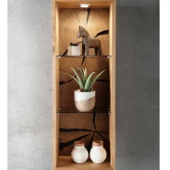 Wohnen Design Wandregal mit zwei Glasböden - Acapella