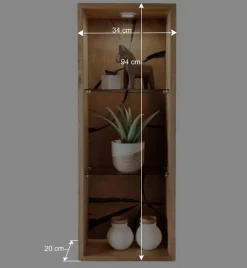 Wohnen Design Wandregal mit zwei Glasböden - Acapella