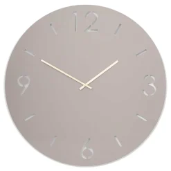 Wohnen Design Wanduhr in Taupe - Cardini