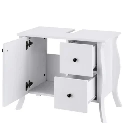 Wohnen Waschtisch|Waschbeckenunterschränke*Design Waschbecken-Unterschrank in Weiß - Besi