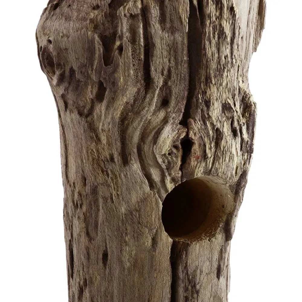 Wohnen Design Weinregal aus Holzstamm Teak massiv - Teako