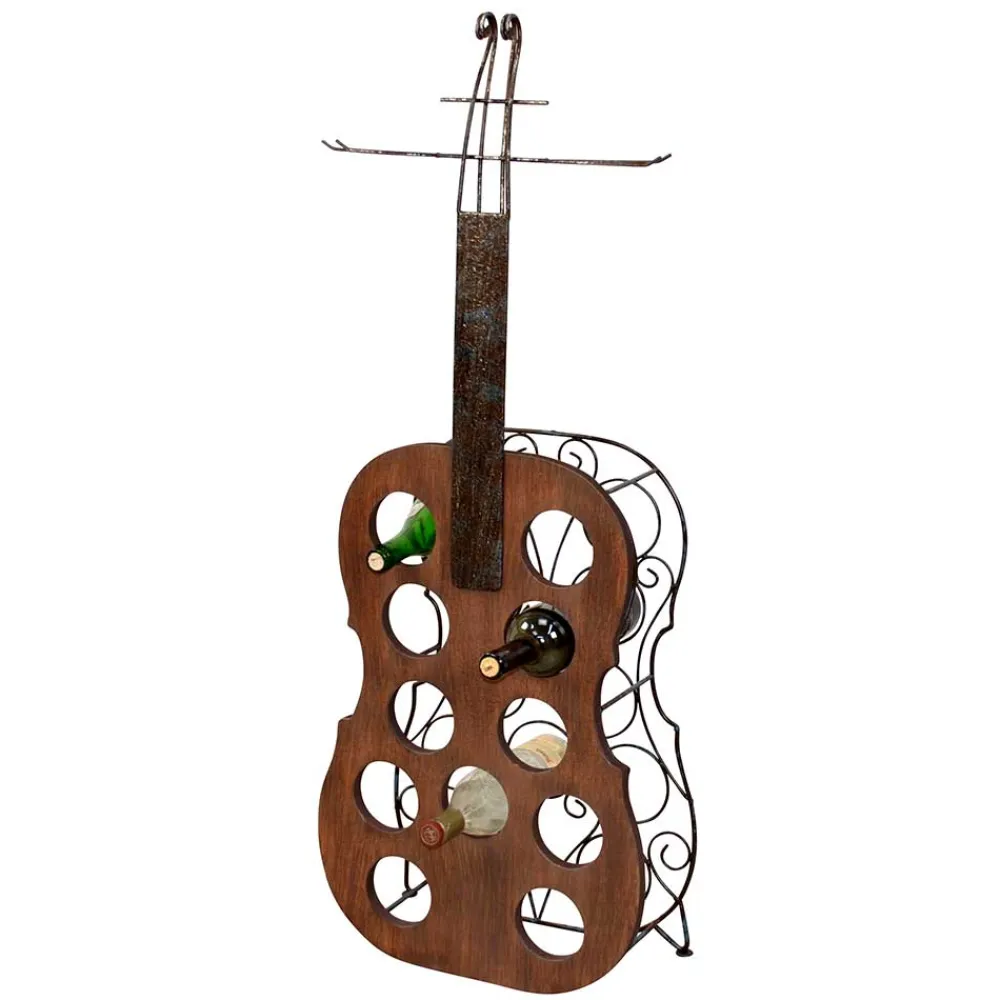 Wohnen Designermöbel|Esszimmerschränke*Design Weinregal in Kontrabass Optik - Claudio