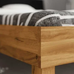 Wohnen Jugendbetten*Design Wildeiche Bett & Nachttische - Olbysca (dreiteilig)