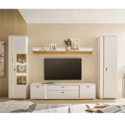 Wohnen Design Wohnwand Möbelset - Racelyn (vierteilig)