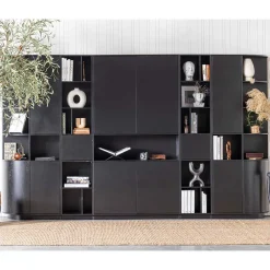 Wohnen Design Wohnzimmerschrank links abgerundet - Niwidus