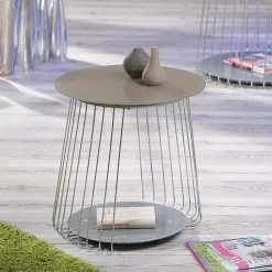 Wohnen Designermöbel*Design Wohnzimmertisch in Taupe - Denna