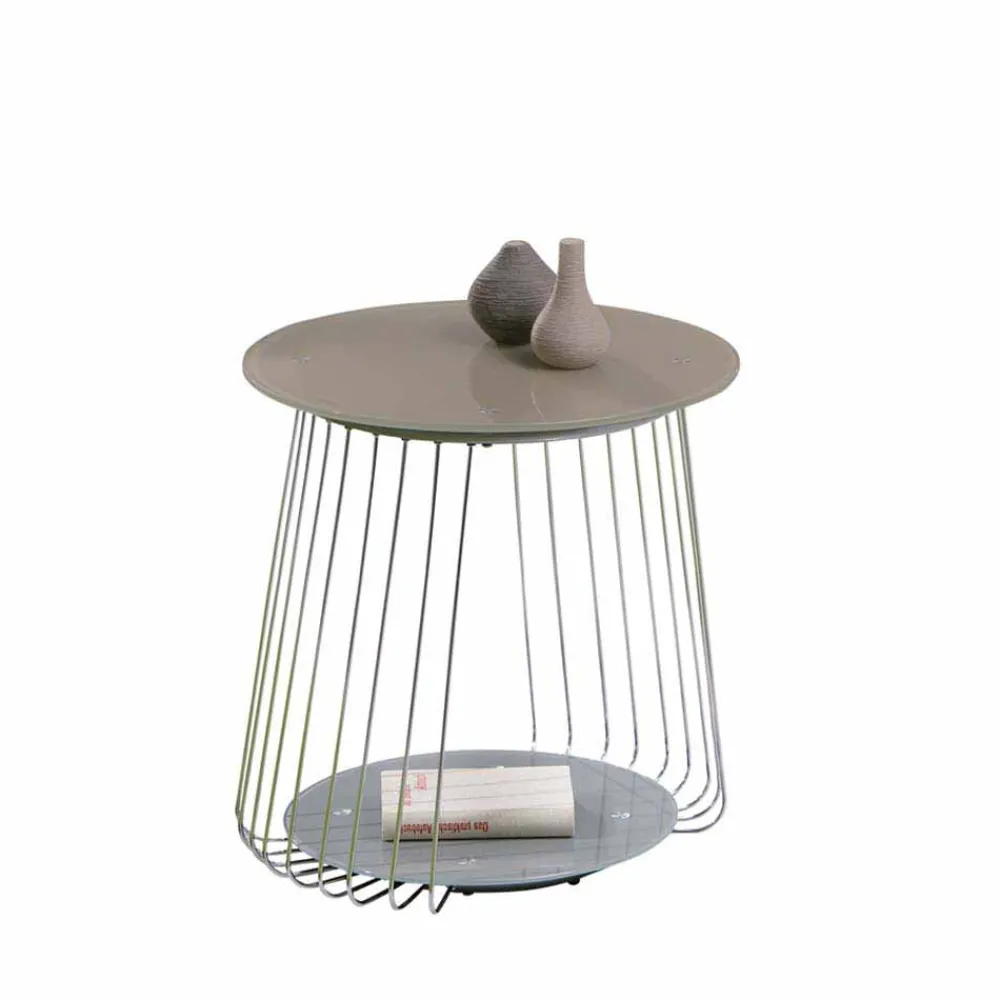 Wohnen Designermöbel*Design Wohnzimmertisch in Taupe - Denna