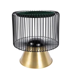 Wohnen Telefontische*Design-Beistelltisch in Dunkelgrün Mamor - Troyesa