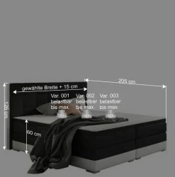 Wohnen Jugendbetten*Designbett in Schwarzbraun und Weiß - Crocodile