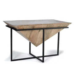 Wohnen Design-Couchtisch aus Mangobaum Massivholz - Rovakis