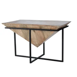 Wohnen Design-Couchtisch aus Mangobaum Massivholz - Rovakis