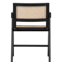 Wohnen Rattanmöbel*Designer Armlehnenstuhl aus Rattan Wiener Geflecht - Leano