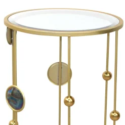 Wohnen Designer Beistelltisch aus Spiegelglas - Quarzas